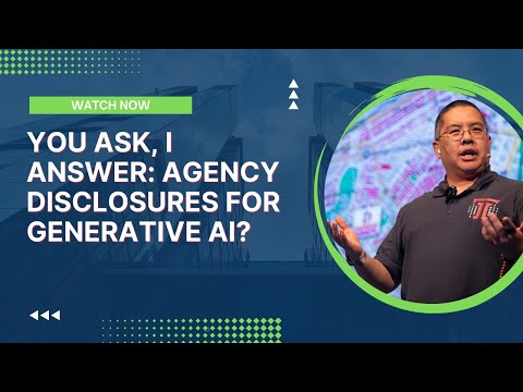 You Ask, I Answer: Agency Disclosures for Generative AI?