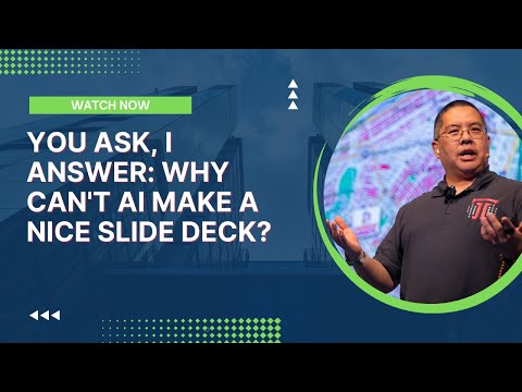 You Ask, I Answer: Why Can't AI Make a Nice Slide Deck?