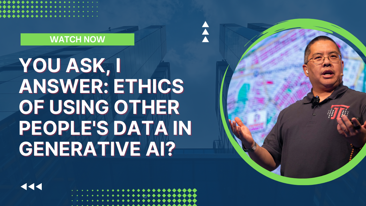 You Ask, I Answer: Ethics of Using Other People's Data in Generative AI?