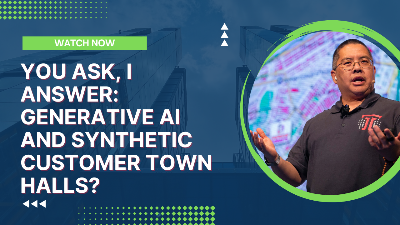 You Ask, I Answer: Generative AI and Synthetic Customer Town Halls?