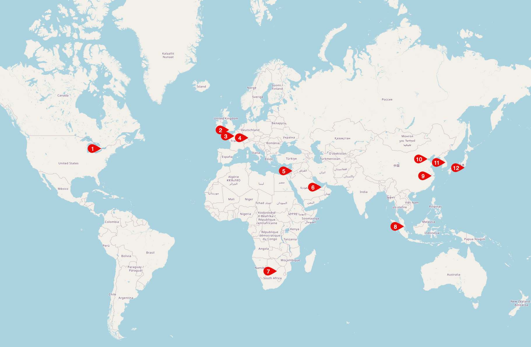 World Map of AI